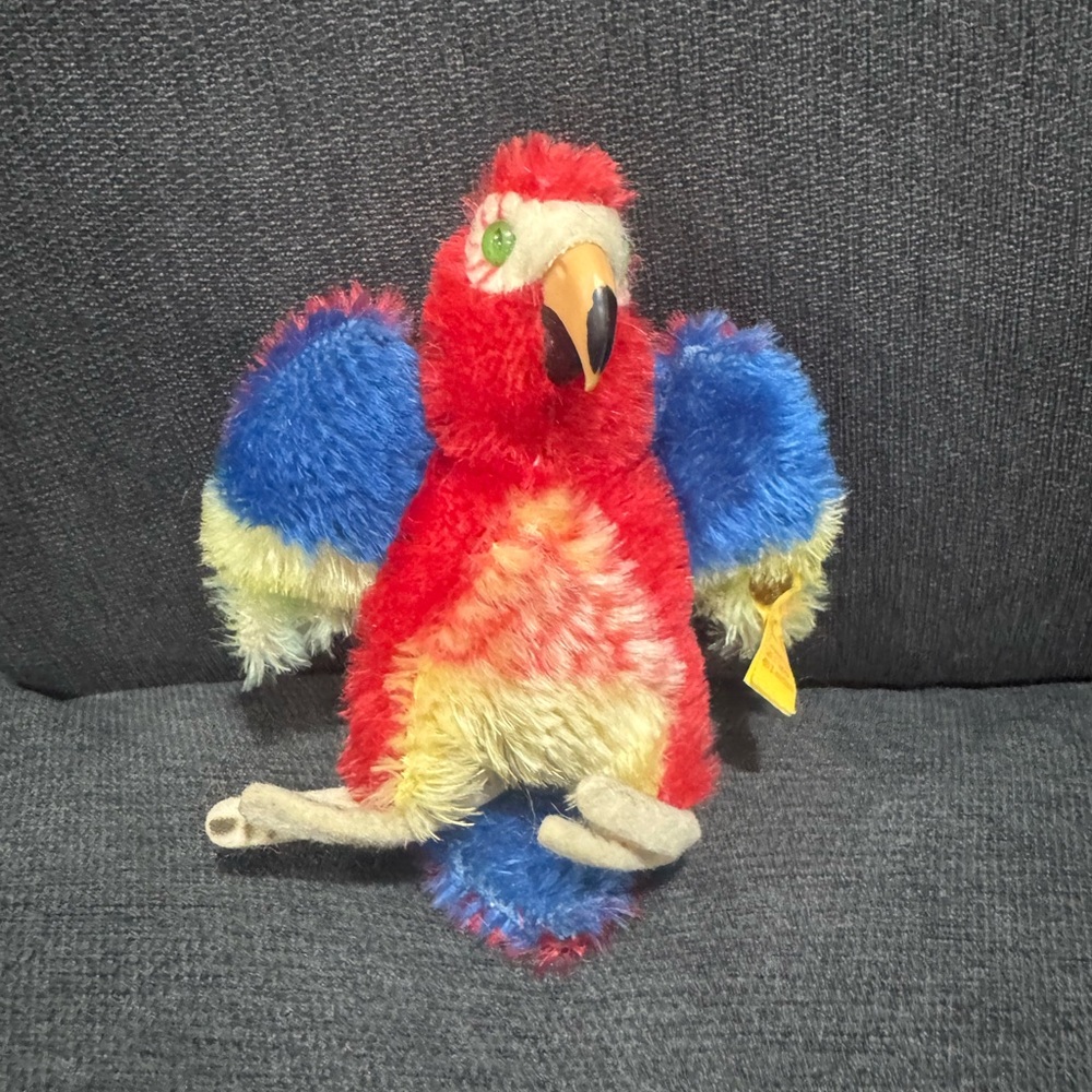 Vintage Mohair Steiff Parrot LORA